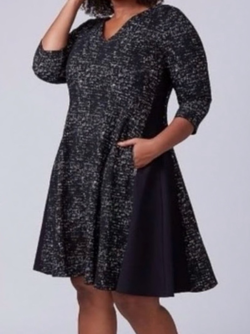 Lane Bryant Space Dye Side Panel Dress